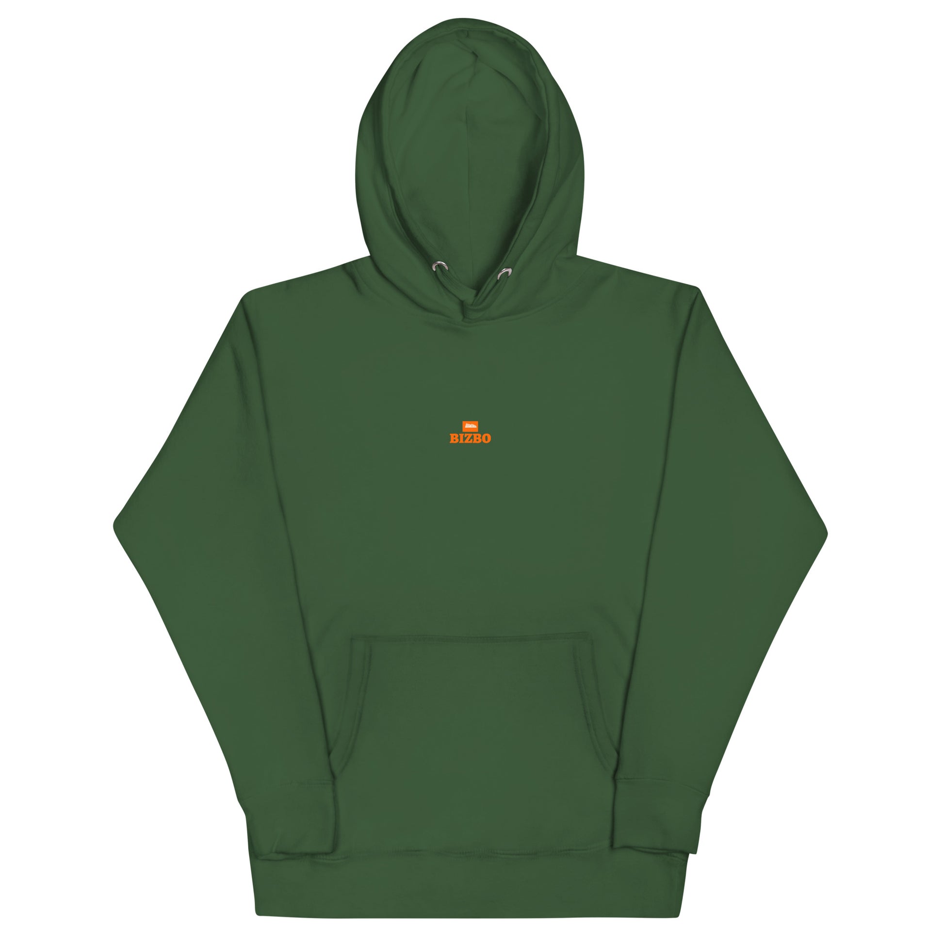 sweat à capuche unisexe logo orange 100% coton