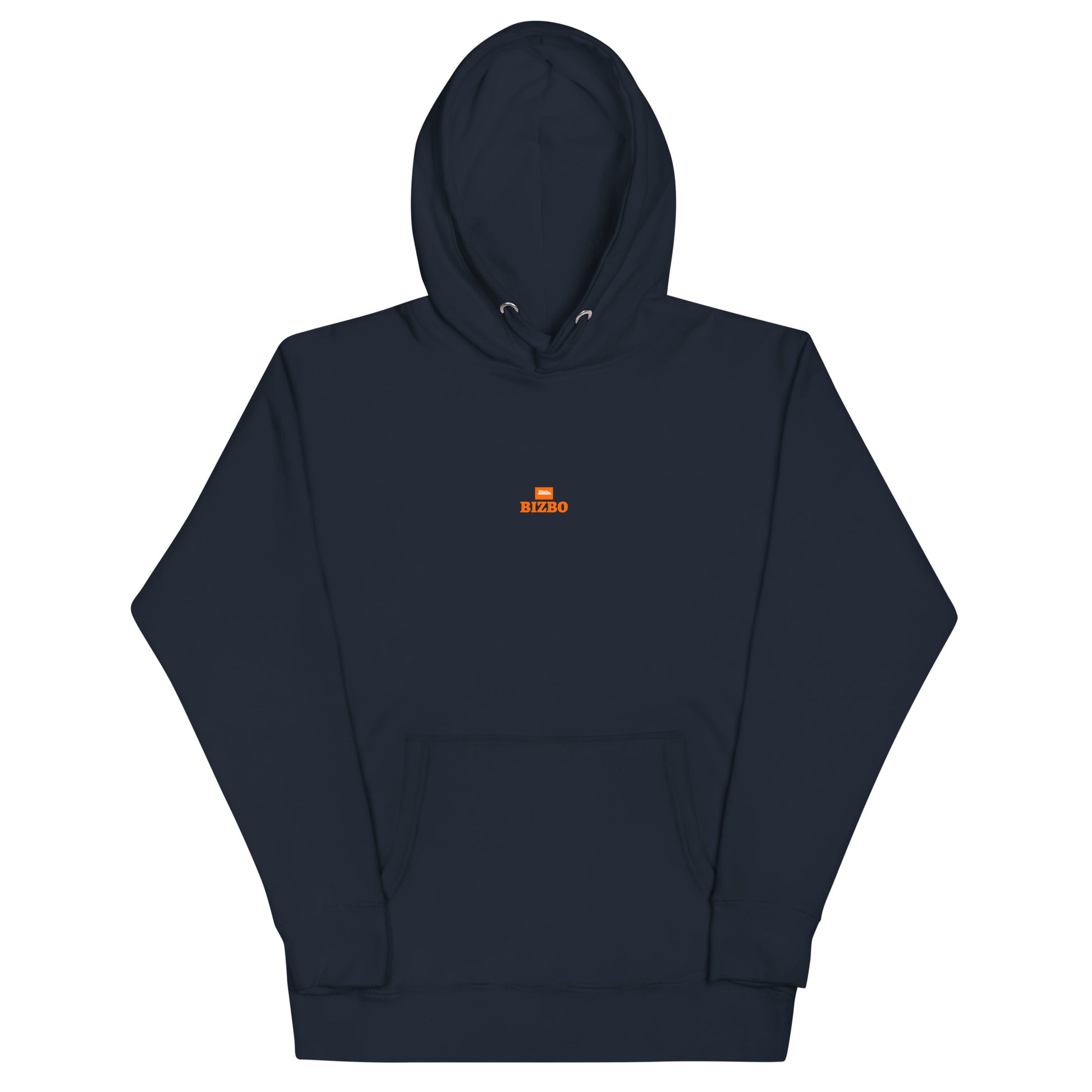 sweat à capuche unisexe logo orange 100% coton