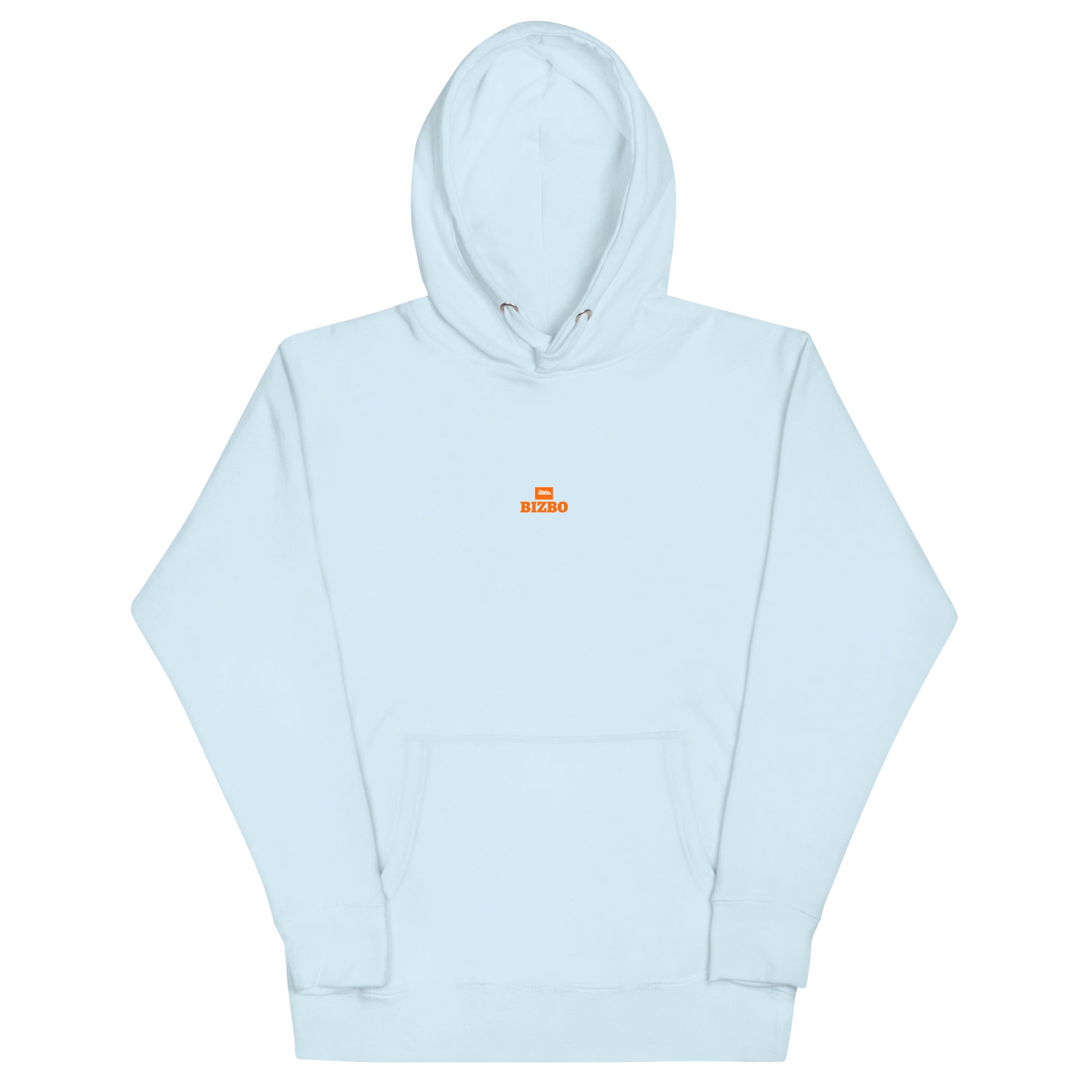 sweat à capuche unisexe logo orange 100% coton
