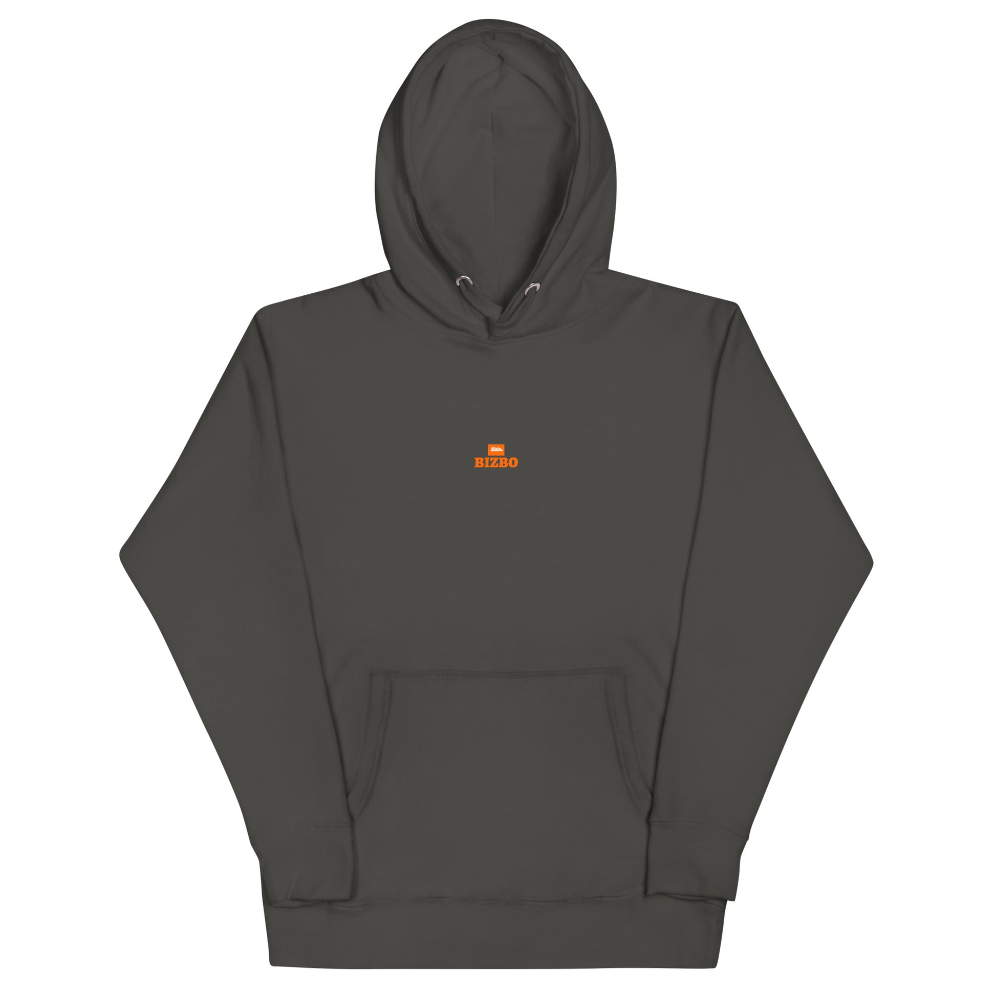 sweat à capuche unisexe logo orange 100% coton