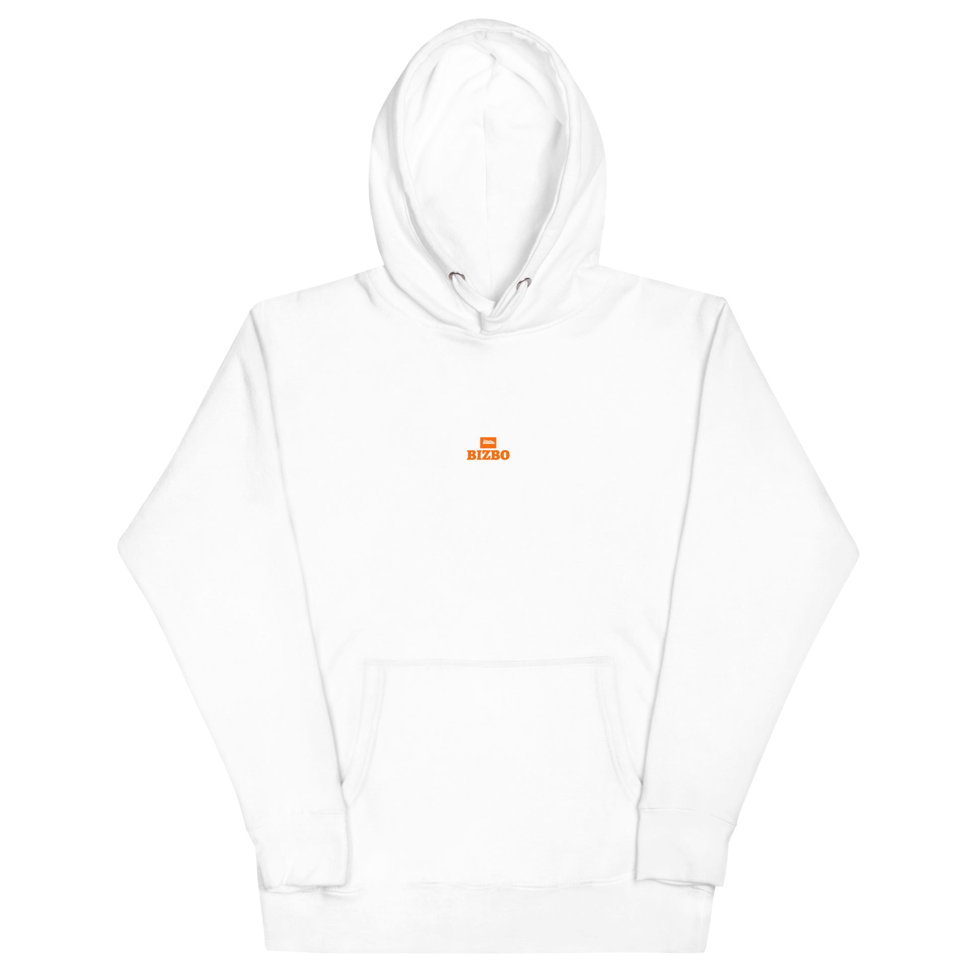sweat à capuche unisexe logo orange 100% coton