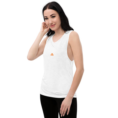 débardeur  détendu femme avec logo orange